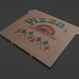 Pizzas Box Closed