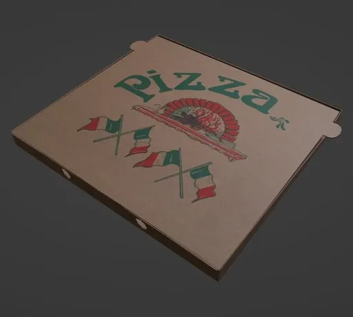 Pizzas Box Closed