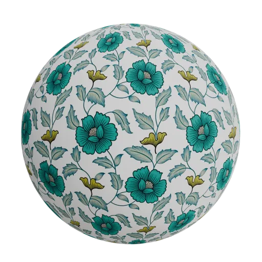 Traditional botanical wallpaper