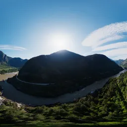 Canadian Aerial Mountain Landscape
