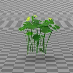 Stylized Grass - Flowers Long Clump
