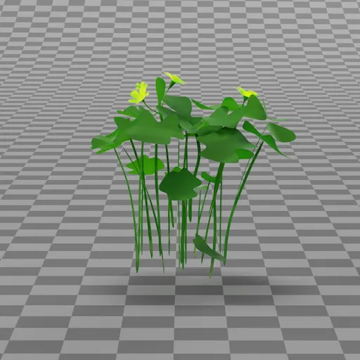 Stylized Grass - Flowers Long Clump