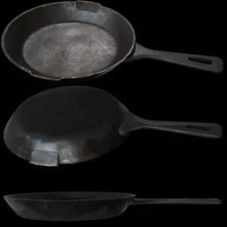 Old Cast Iron Frying Pan