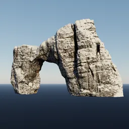 Snow Rugged Rock Arch Modular