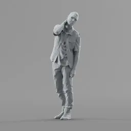 Lowpoly Male Standing
