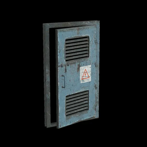 Blue Metal Door