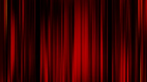 Red Velvet Theater Curtain Stage