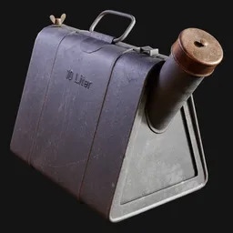 WW2 Triangular German Oil Can Rough