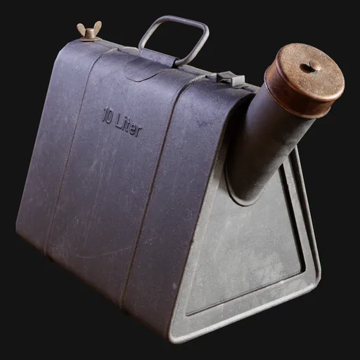 WW2 Triangular German Oil Can Rough
