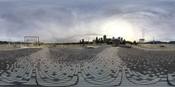 Downtown City Cloudy Sky