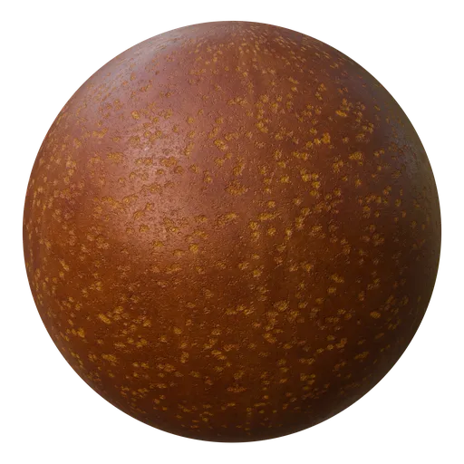 High-resolution Polished Pitted Rust texture for 3D modeling, ideal for Blender PBR metal materials.