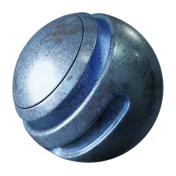 Enamelled Blue Metal