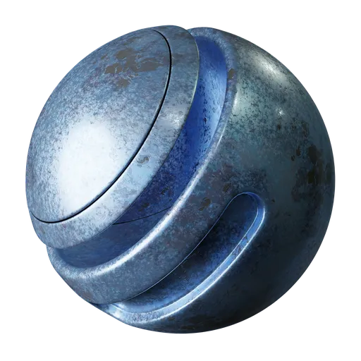 Enamelled Blue Metal