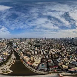 Cloudy city skies