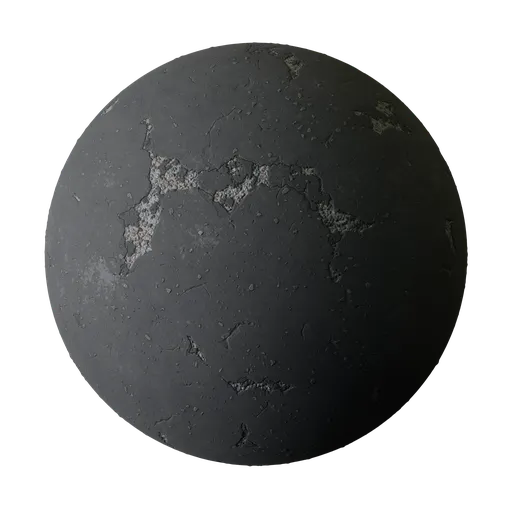 Smooth Worn Cracked Asphalt