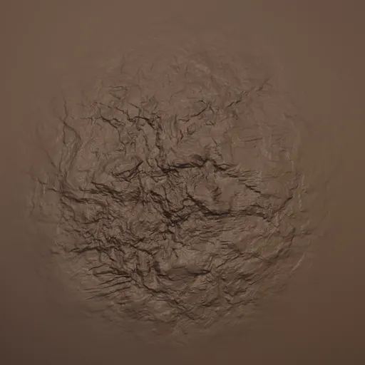 Rocky Surface Brush thumbnail showing the detailed surface texture for 3D model sculpting.