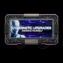 Cybernetic Upgrades Cyberpunk Screen