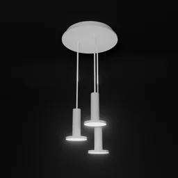 Pablo Cielo 3 Pendant Chandelier White