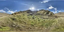 Bluesky Grass  Mountain