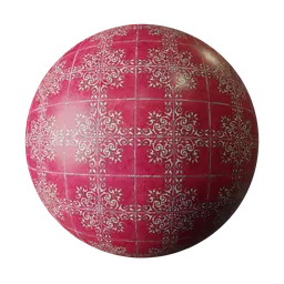 Decorative red tiles