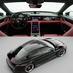 2020 Porsche Taycan(Rigged)