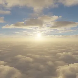 Over the Clouds Sunset