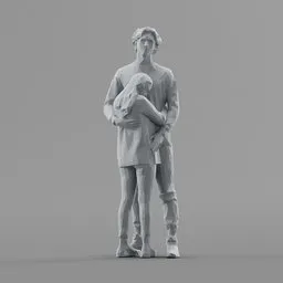 Lowpoly Coule Hugs