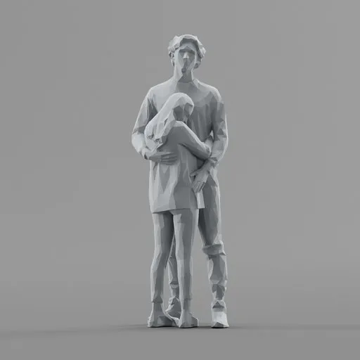 Lowpoly Coule Hugs