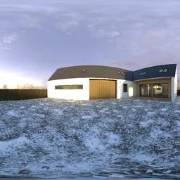 Garden Winter Morning