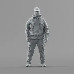 Lowpoly People SWAT Soldier