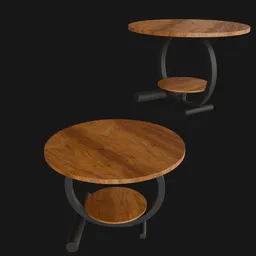 Ring wooden table