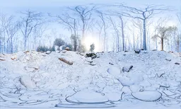 Frozen Forest Sunrise