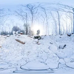 Frozen Forest Sunrise