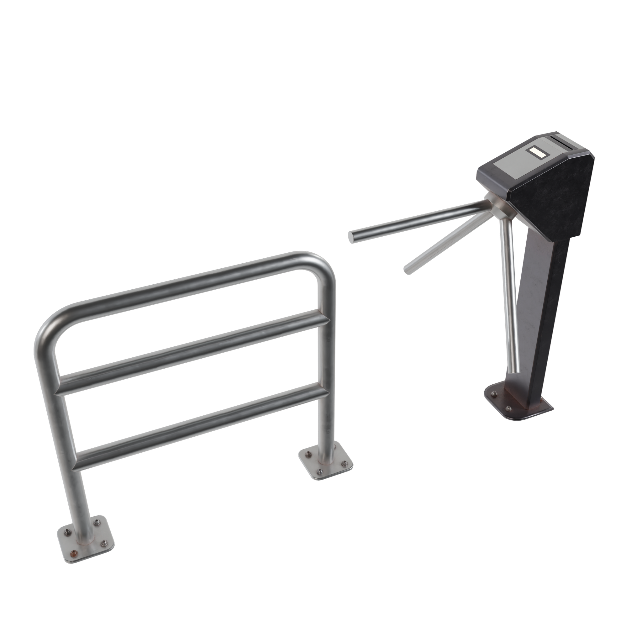 Ticket gate architecture models blenderkit