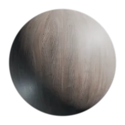 Dark brown oak wood