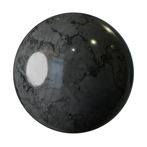 Obsidian Grey Marble Gloss