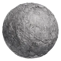 High-resolution PBR Grey Rough Stone texture for realistic 3D rendering and Blender material creation.