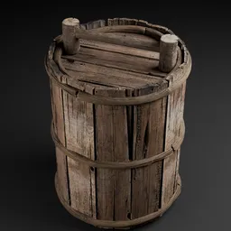 MK-Wooden barrel-024