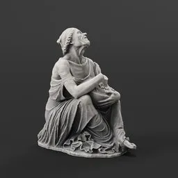 Statue of The old drunkard