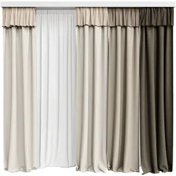 MI Silk And Cotton Curtain Set