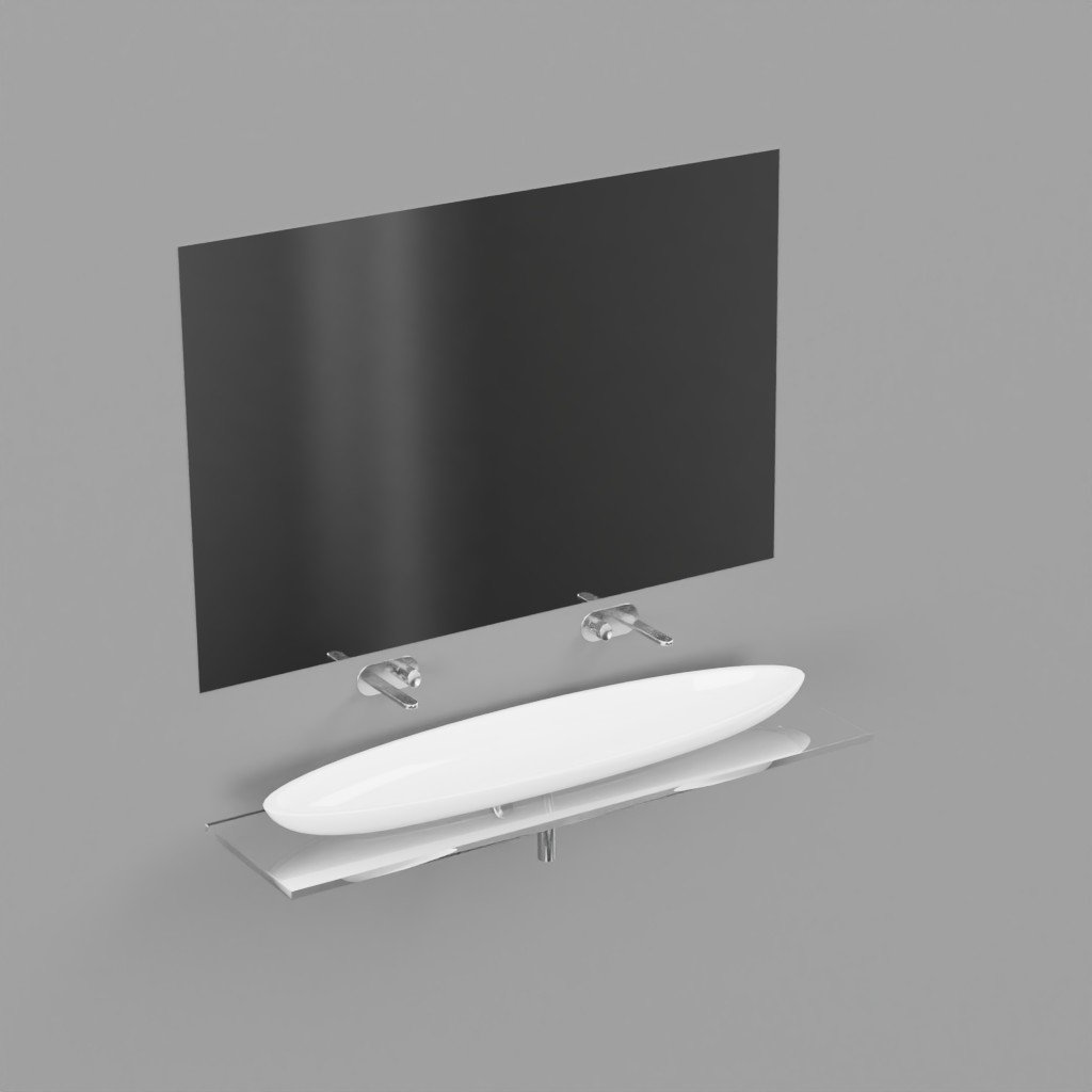 Double bathroom sink FREE Wash Basins models BlenderKit