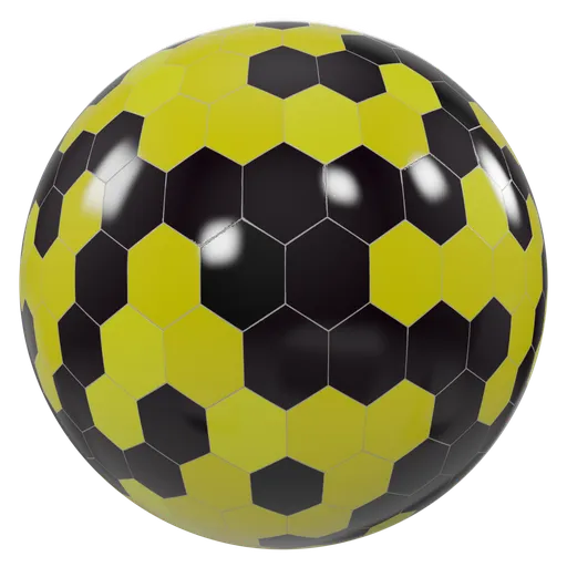 Yellow black hexa tiles