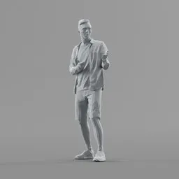 Lowpoly Male Standing