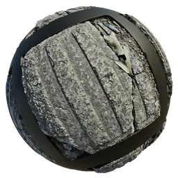 Scan Damaged street tiles