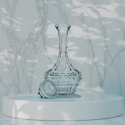 Fancy Crystal Bottle Decanter