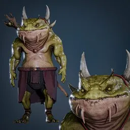 Witch frog Rigged
