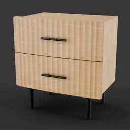 Wooden Drawers With Pattern