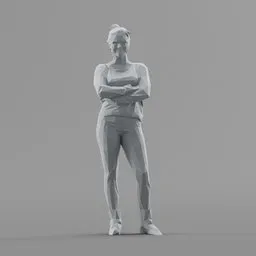 Lowpoly Female Standing