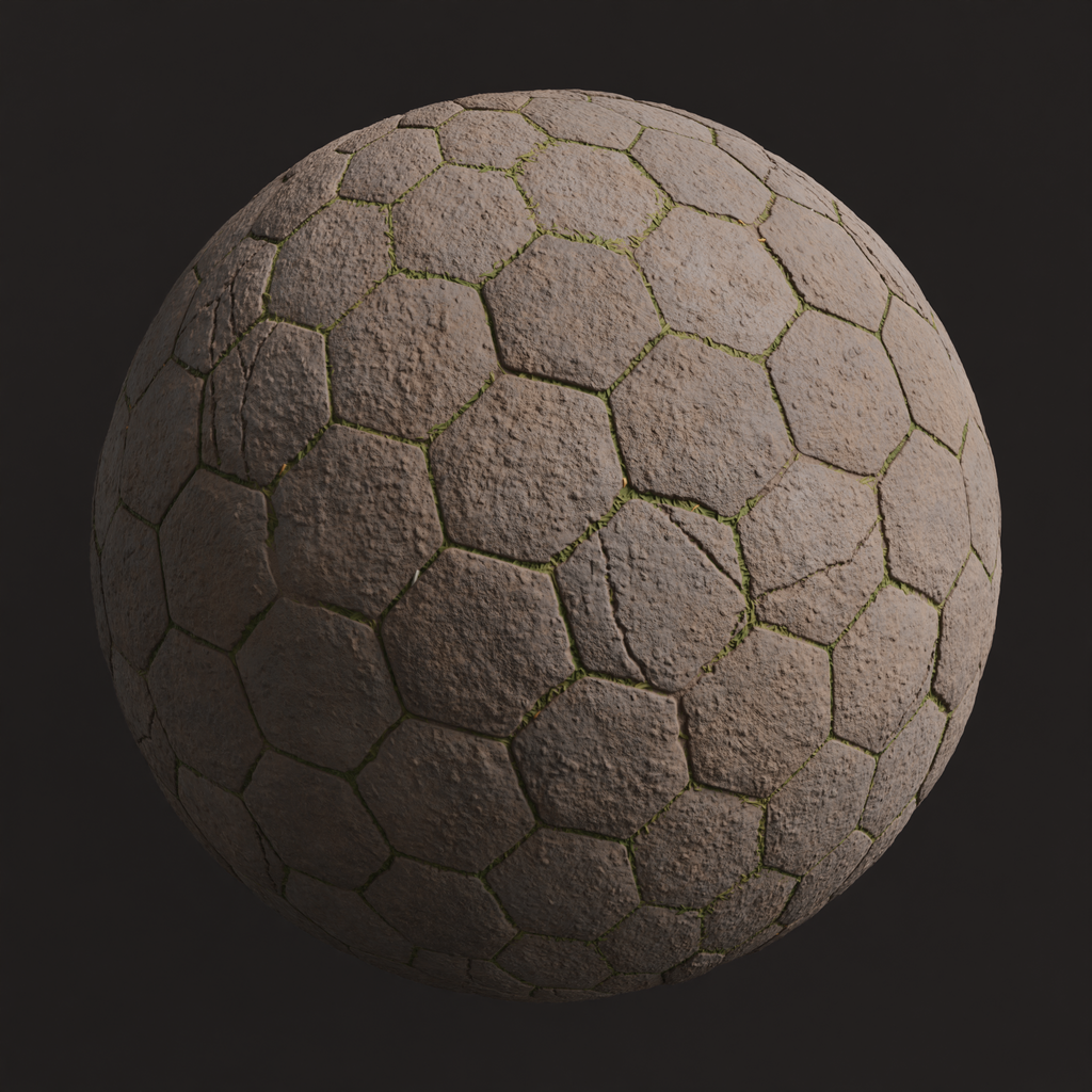 Concrete Hexagonal Tiles Material | FREE concrete materials | BlenderKit