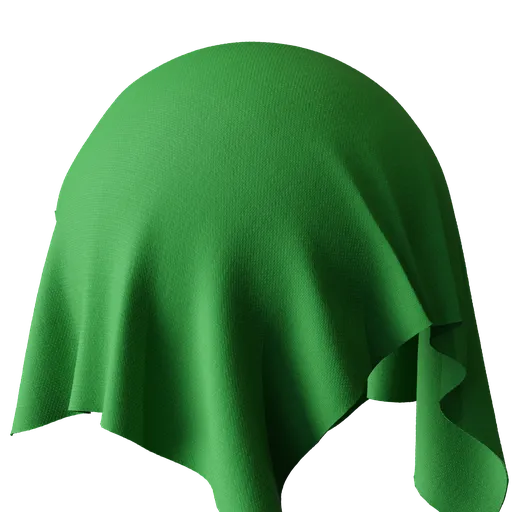 Plain green fabric